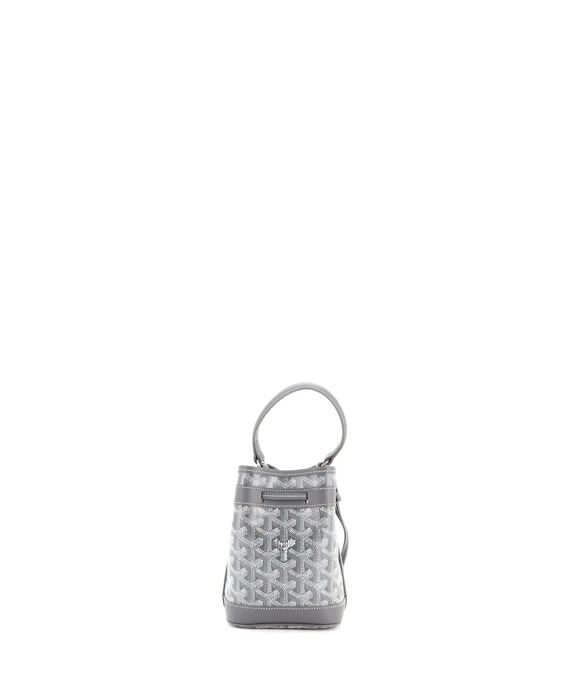Pre-Owned Goyard Mini Petit Flot Bucket Bag Coated Canvas