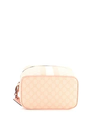Pre-Owned Gucci Medium Savoy Beauty Case Gg Coated Canvas with Leather
