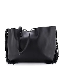 Pre-Owned Saint Laurent Large Fringe Shopper Tote Leather