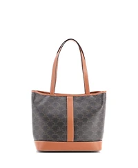 Pre-Owned Celine Small Cabas Tote Triomphe Coated Canvas