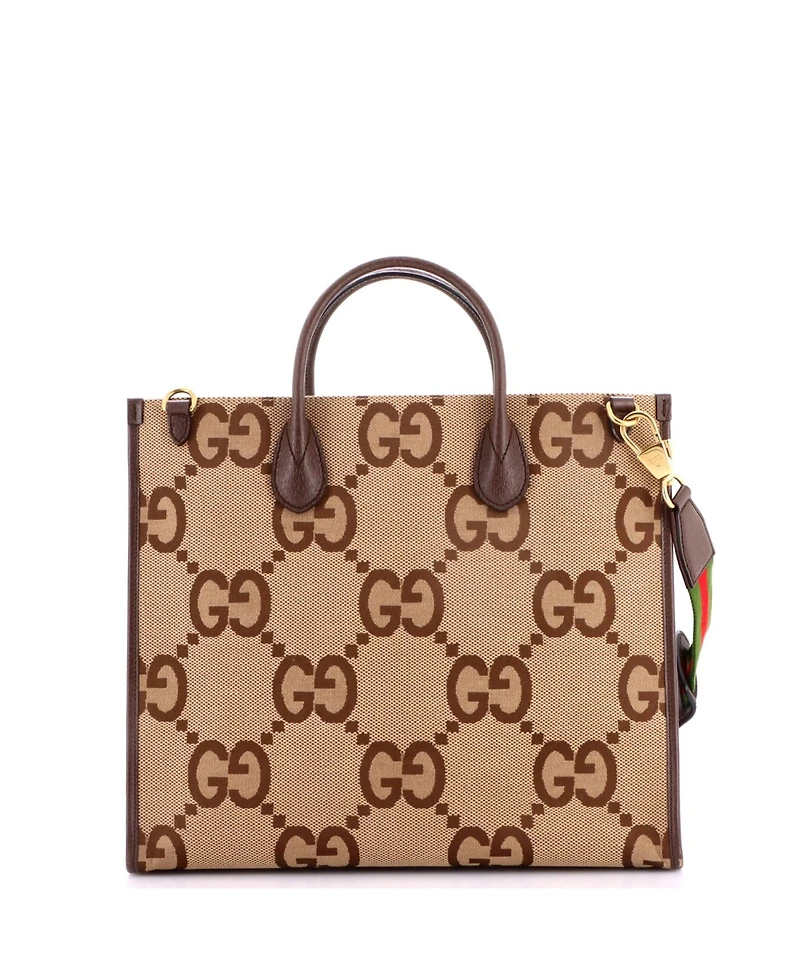 Pre-Owned Gucci Large Convertible Tote Jumbo Gg Canvas