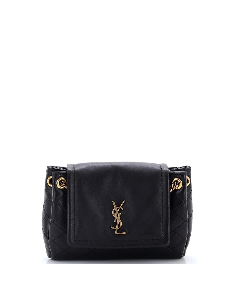 Pre-Owned Saint Laurent Mini Nolita Satchel Quilted Leather
