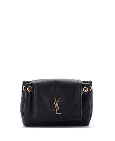 Pre-Owned Saint Laurent Mini Nolita Satchel Quilted Leather