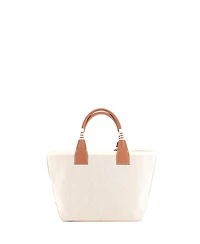 Pre-Owned HERMES 25 Sac Steeple Tote Toile with Leather