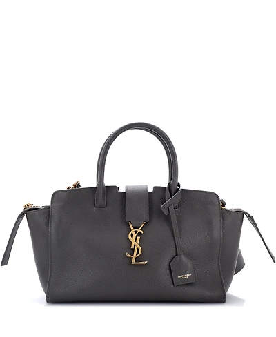 Pre-Owned Saint Laurent Baby Monogram Cabas Downtown Leather