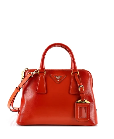 Pre-Owned Prada Small Promenade Bag Vernice Saffiano Leather