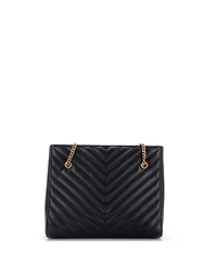 Pre-Owned Saint Laurent Medium Tribeca Shopping Tote Matelasse Chevron Leather