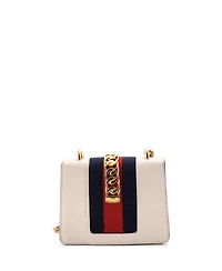 Pre-Owned Gucci Mini Sylvie Chain Shoulder Bag Leather