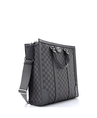 Pre-Owned Gucci Tall Ophidia Convertible Open Tote Gg Coated Canvas