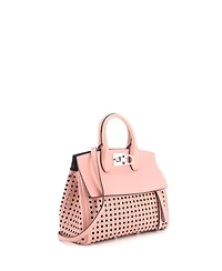 Pre-Owned Salvatore Ferragamo Small Studio Satchel Laser Cut Leather