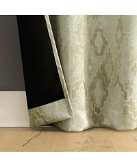 Sun Zero Sonora Snakeskin Trellis Blackout Grommet Curtain Panel Pair