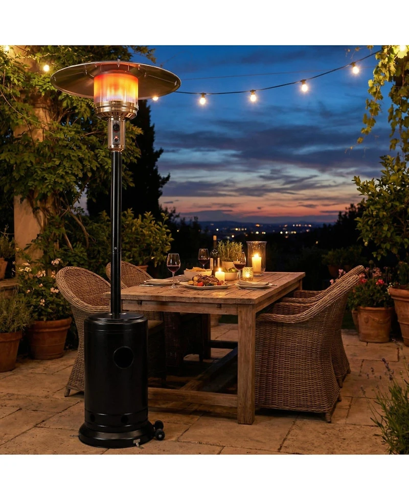 Sugift 50000 Btu Outdoor Propane Patio Heater with 20 feet Heat Coverage Stainless Burner