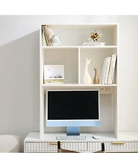 DormCo Yak About It - Extra Depth Cube Desk Bookshelf with Outlet