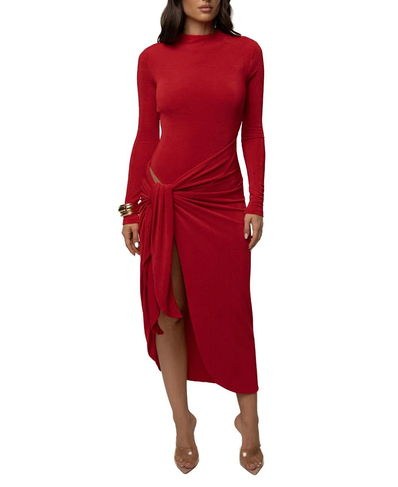 Jluxlabel Women's Last Light Slinky Midi Dress