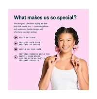 Gimme Beauty Chill Curl Heatless Styling Set Gentle and Breatable Hair Rods for Overnight Curls Fine Hair, 4 Count