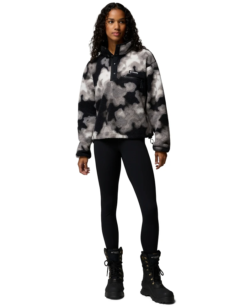 Columbia Women's Helvetia Ii Printed Cropped Half-Snap Fleece