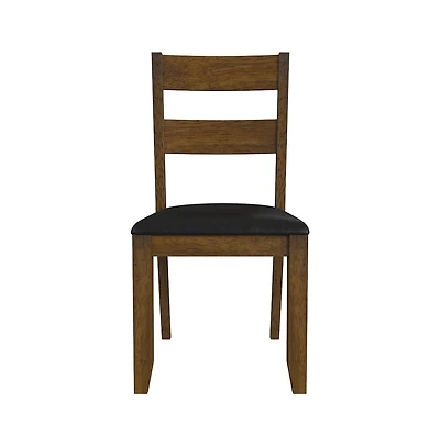 A-America Mariposa Ladderback Side Chair, with Upholstered Seat (2 pack)