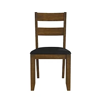 A-America Mariposa Ladderback Side Chair, with Upholstered Seat (2 pack)