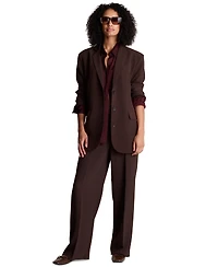 Kenneth Cole Women's Vision Twill Three-Button Boyfriend Blazer