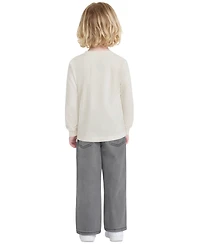 Levi's Toddler Boys' 2T-4T 73 Crewneck Top and Baggy Jeans, 2-Piece Set