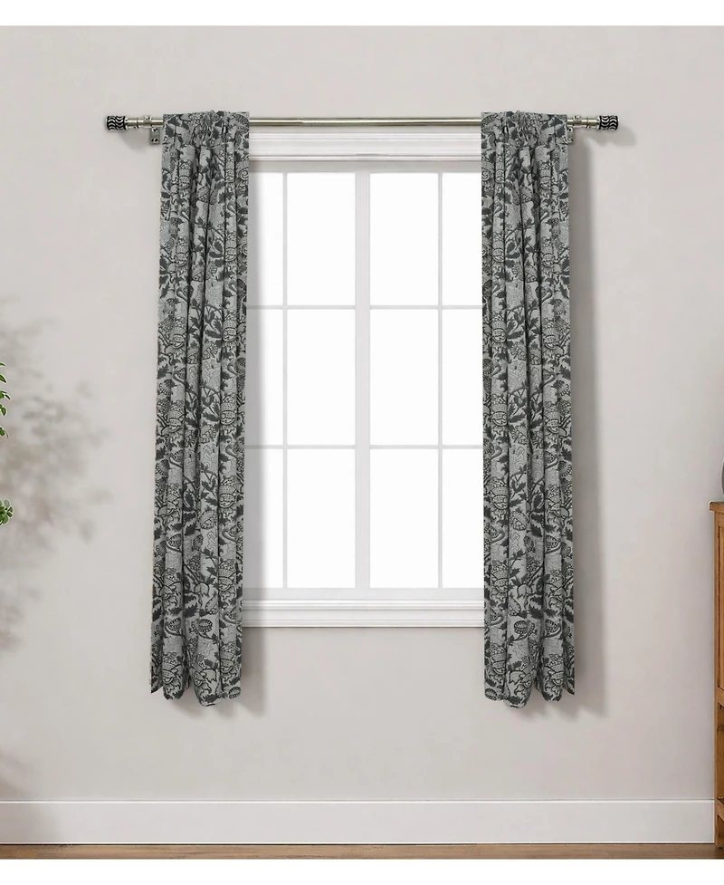 Fabdivine Handcrafted Akashganga Block Print Linen Curtains