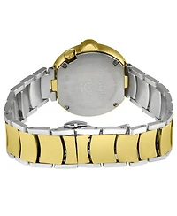 GV2 Women's Perugia Swiss Quartz Two-Tone Ss/Ipyg Stainless Steel Bracelet Diamond Watch