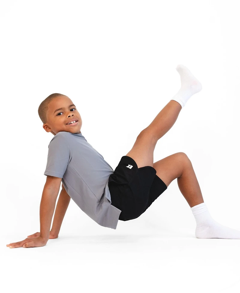 Courtside Kids Boys' 4 to 16 Super Short Lined