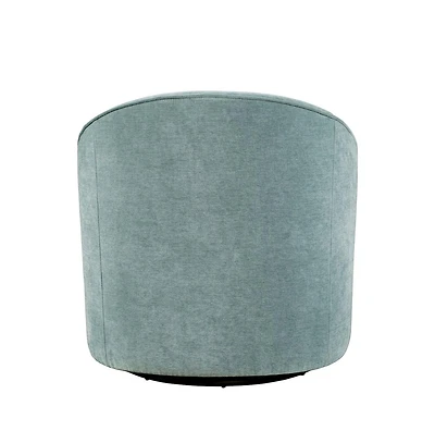 Jofran Lulu Mid-Century Modern Upholstered Casual Swivel Accent Chair