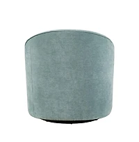 Jofran Lulu Mid-Century Modern Upholstered Casual Swivel Accent Chair