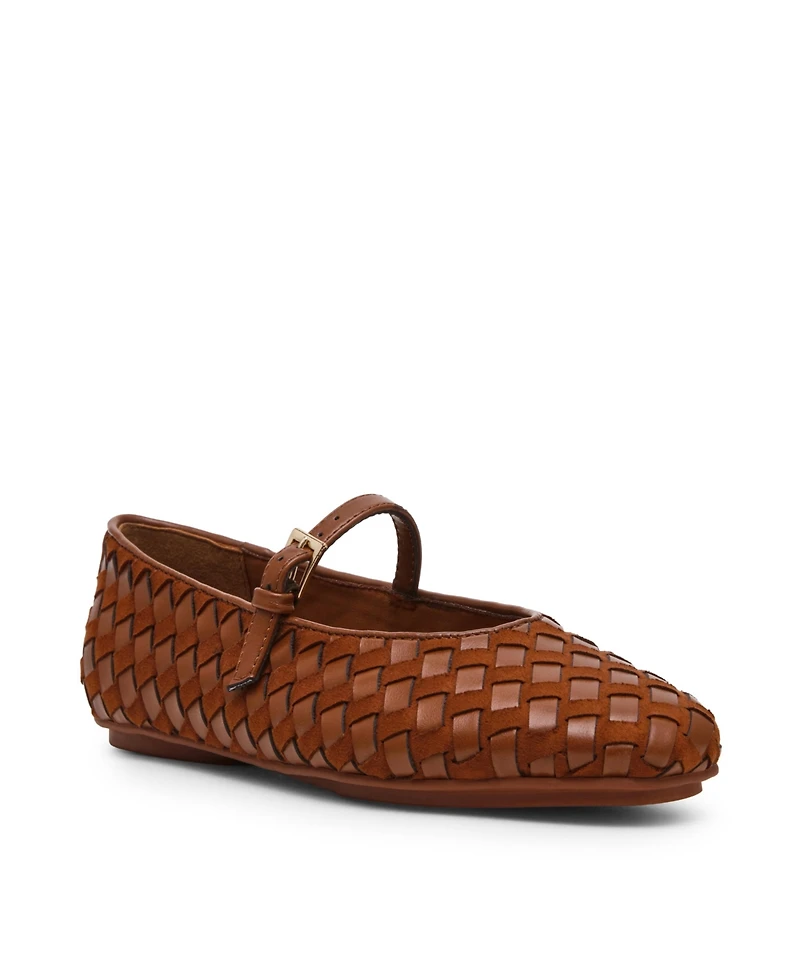Anne Klein Women's Connie Woven Mary Jane Ballet Flats