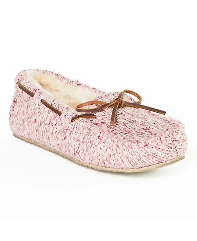 Minnetonka Women's Comfy Moc Sparkle Knit Slippers