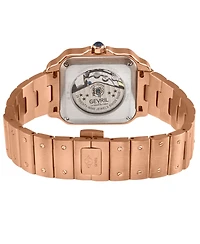 GV2 by Gevril Men's Swiss Made Lusso Lx Swiss Automatic Ip Stainless Steel Bamboo links Bracelet Watch
