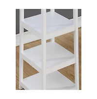 Roundhill Furniture Vassen Coat Rack with 3-Tier Storage Shelves