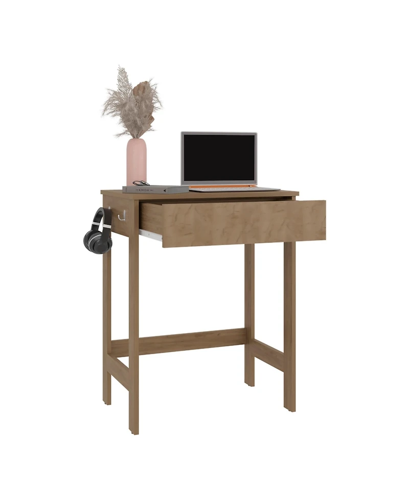 Fm Furniture Eagar Space-Saving Desk,sleek minimalist design with sturdy frame, practical work surface for home or office
