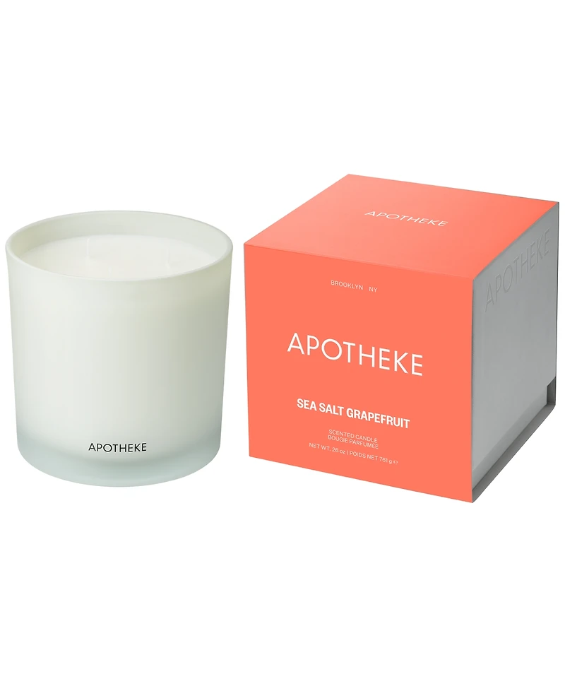 Apotheke Sea Salt Grapefruit 3-Wick Scented Candle, 0.26 oz.