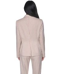 Tommy Hilfiger Women's Pinstripe One-Button Blazer