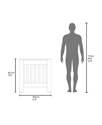 Fm Furniture Rio Radiator Cover with Storage, Space,Saving Design