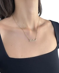 Adornia Tarnish Resistant Gold Cursive Badass Necklace