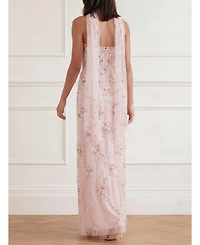Needle & Thread Women's Lovers Lace Strapless Embellished Evening Gown