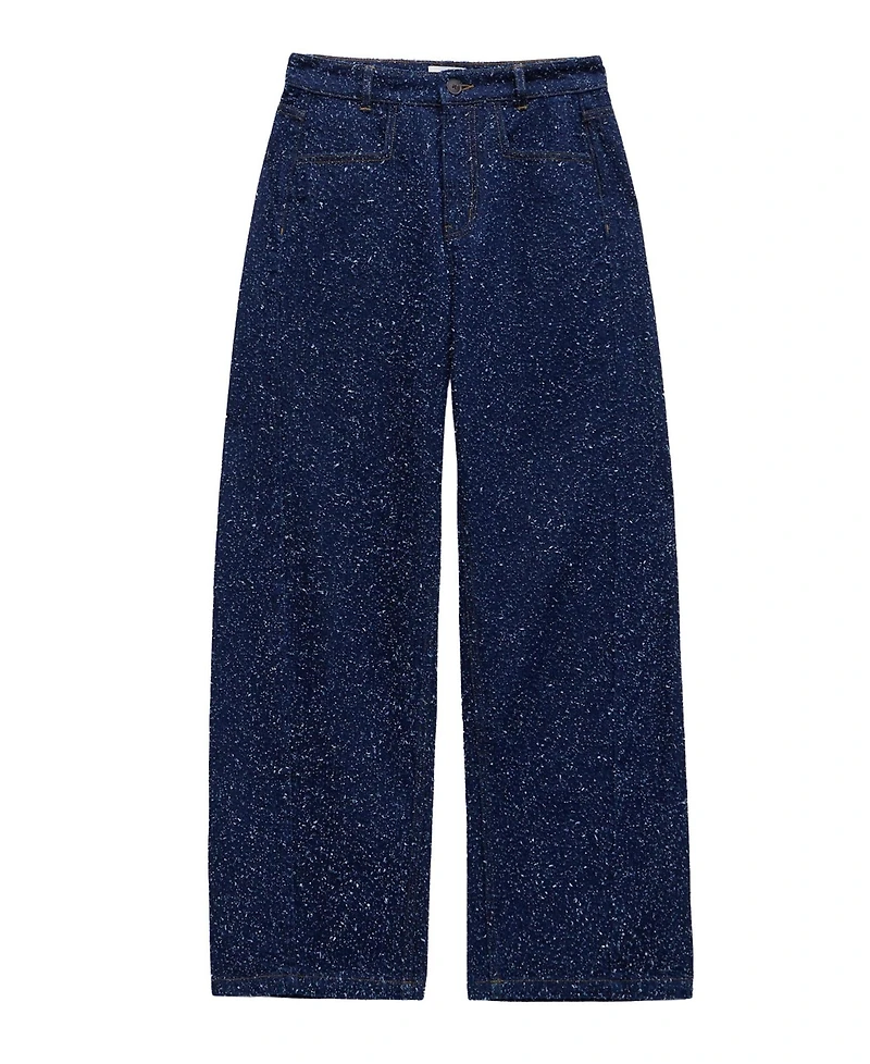 Hush Women's Saskia Textured Straight-Leg Jeans