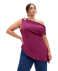 City Chic Plus Kylie Off Shoulder Top