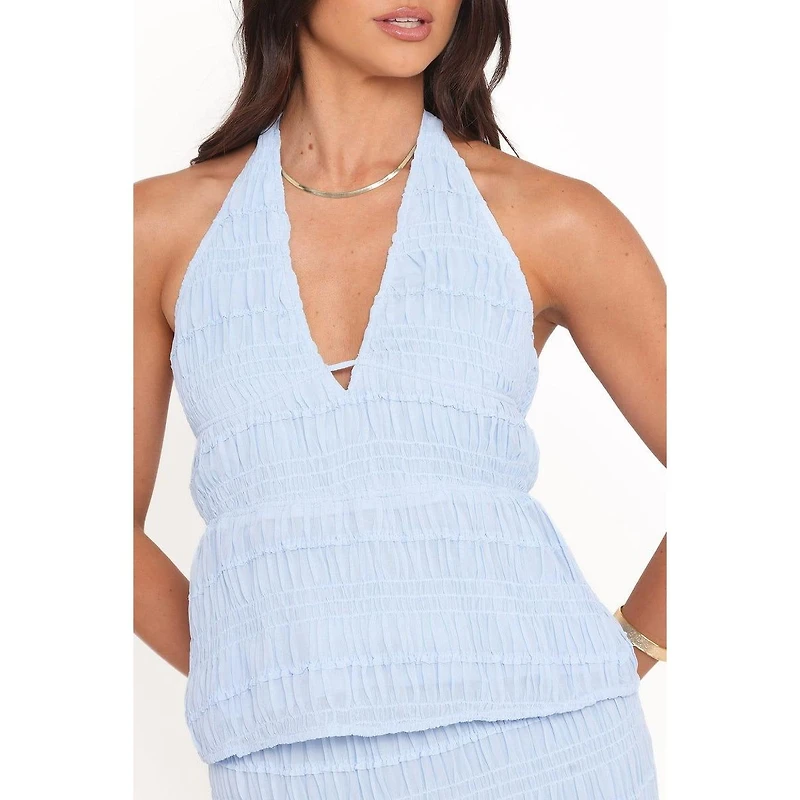 Petal and Pup Women's Zafira Textured Halter Top