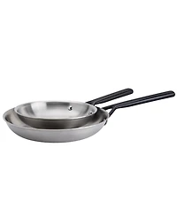 Zwilling Milano 2-Piece Tri-Ply Stainless Steel Fry Pan Set