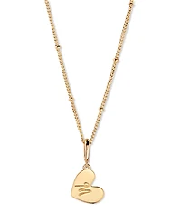 brook & york Gold-Plated Penelope Initial Heart Necklace