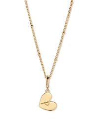 brook & york Gold-Plated Penelope Initial Heart Necklace