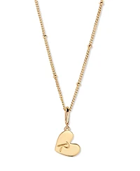 brook & york Gold-Plated Penelope Initial Heart Necklace