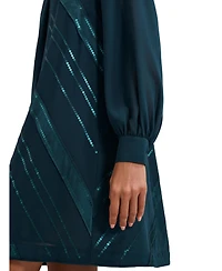 Phase Eight Women's Sonali Satin Embellished Long-Sleeve Dress