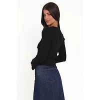 Petal and Pup Women's Rosienna Ribbed-Knit Long-Sleeve Top