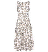 Lascana Women's Floral A-Line Sleeveless Dress
