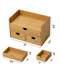 Danrong Desktop Storage Box Multi Purpose Space Saving Organization For Home Office